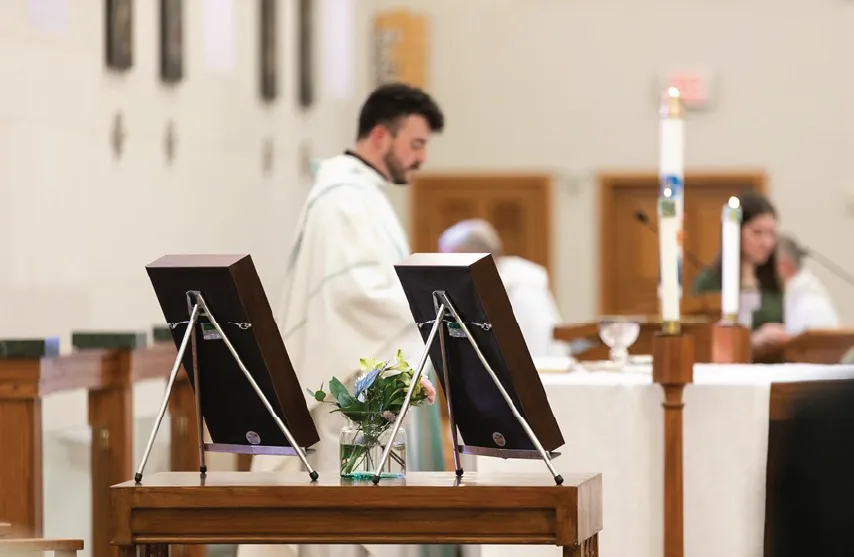 Fr Ross at bishop awards